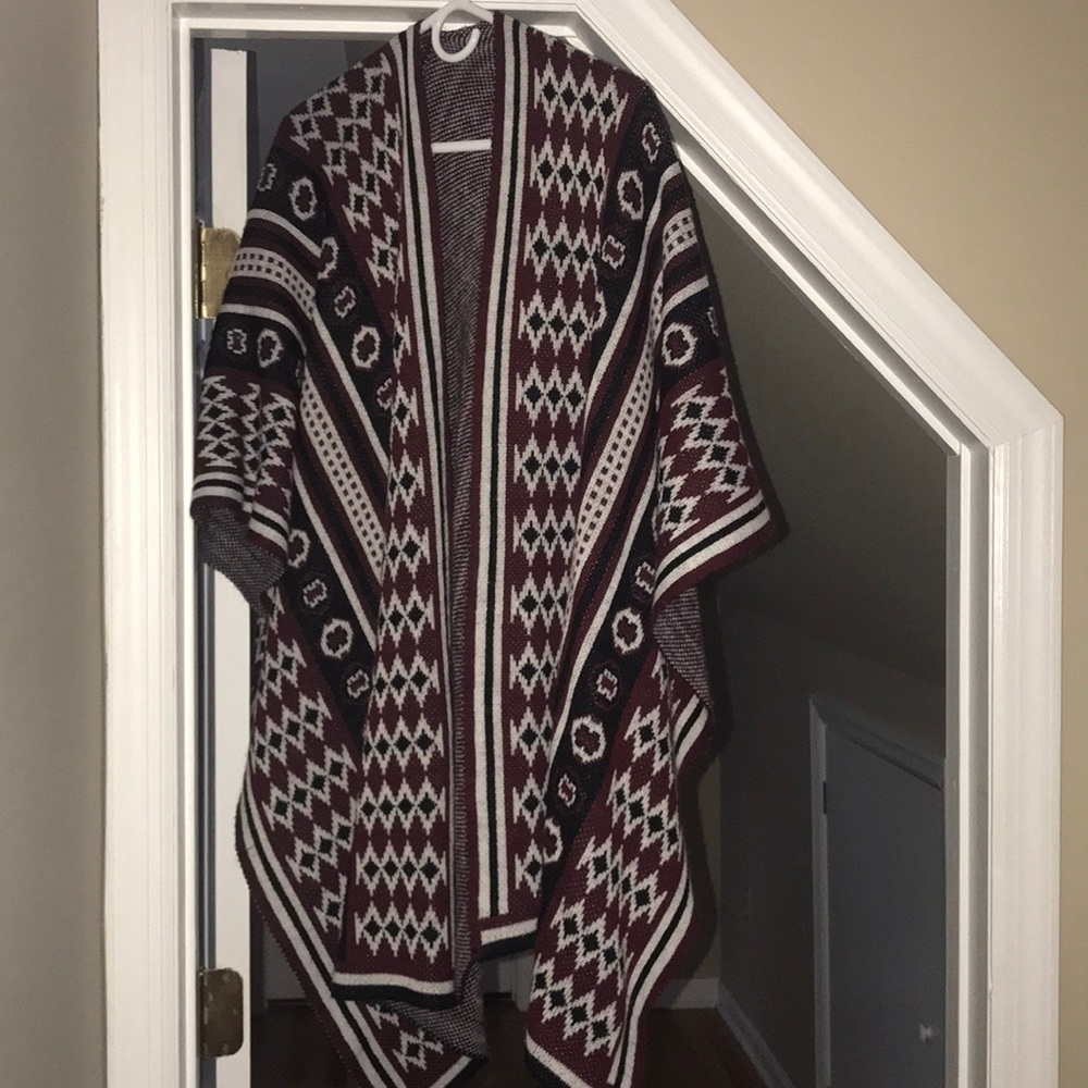 Tribal patterned throw over